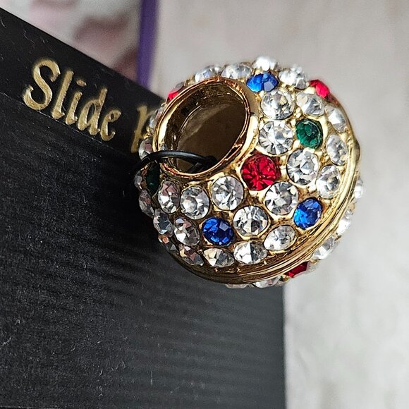 Multi- colored Slide Pendant for Necklace - Picture 5 of 5